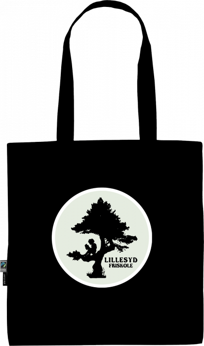 Neutral - Lillesyd Friskole Organic Tote Bag W. Long Handles - Black